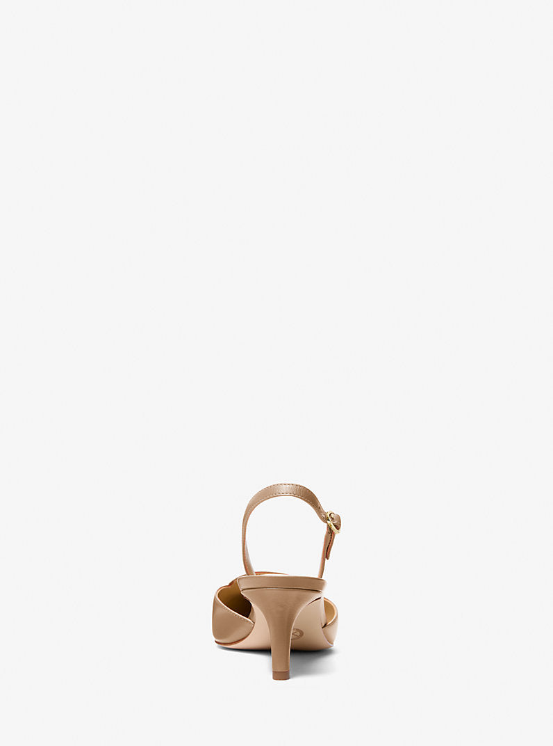 Zapato de salón destalonado Lena de piel