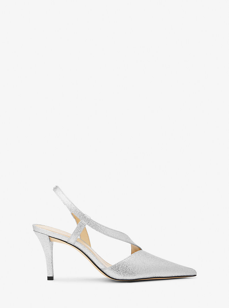 Zapato de salón Jaida de piel con adornos brillantes